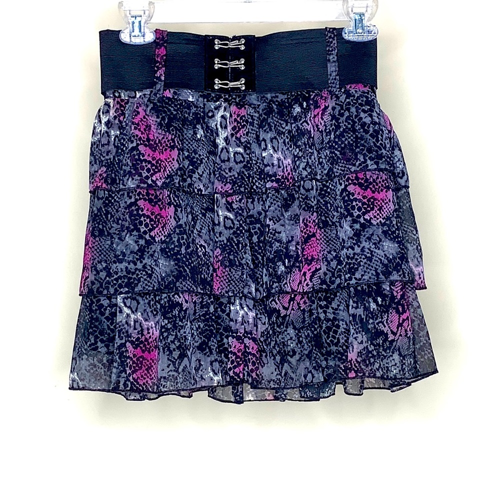Valia Pink and Black Skirt